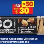 A101 Ülker Go Ahead Kırmızı Meyveli ve Bitter Çikolatalı Kuruyemiş Bar 35 gr